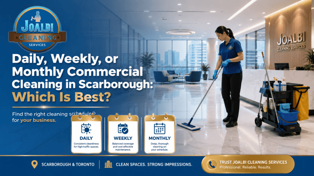 Daily, Weekly, or Monthly Commercial Cleaning in Scarborough Which Is Best