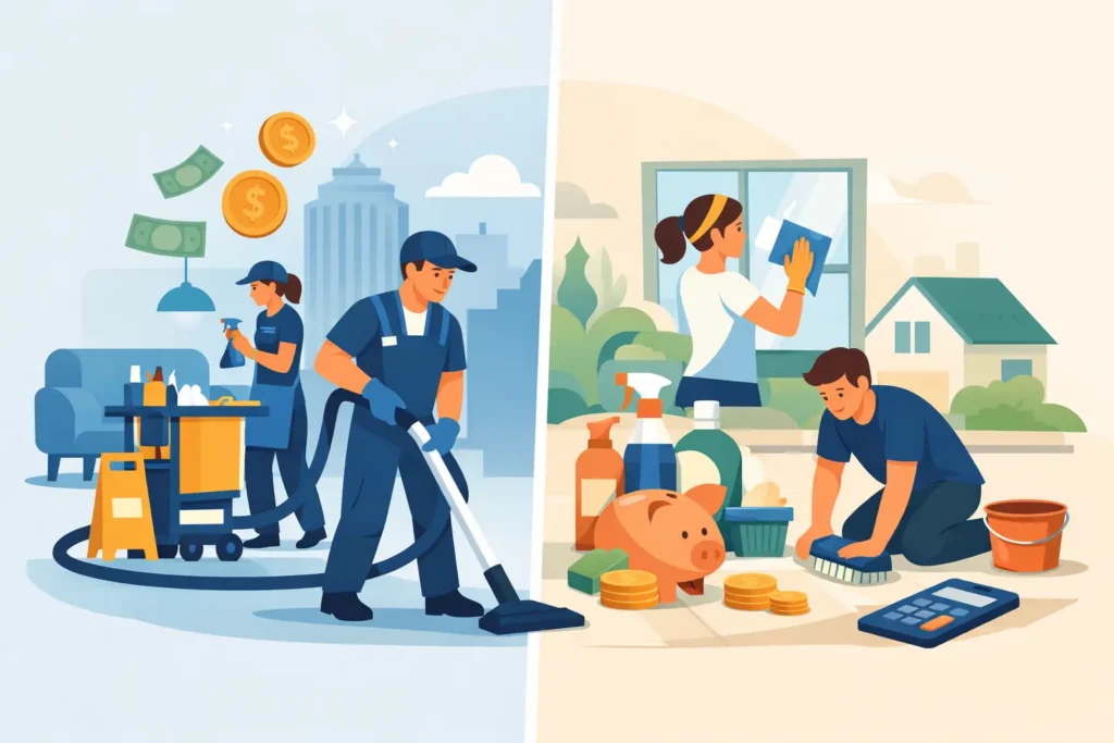 Professional Cleaners vs DIY Cleaning: Real Costs