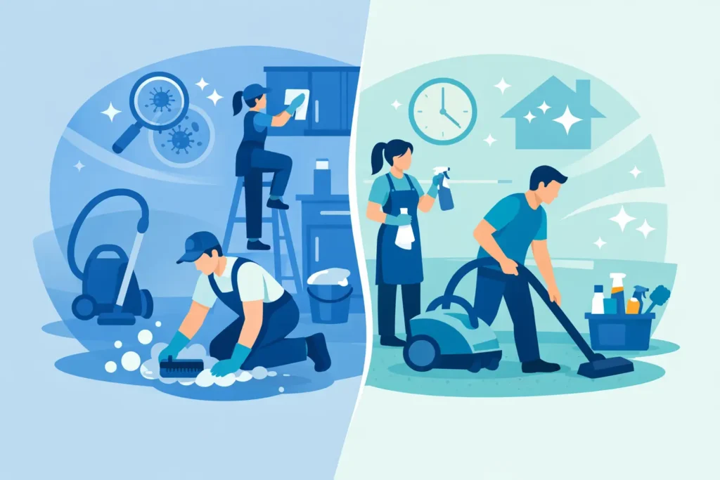 Deep Cleaning Versus Regular Cleaning Explained