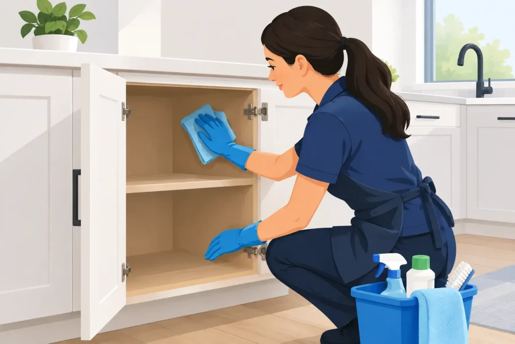 Do Cleaners Clean Inside Cabinets? What to Expect