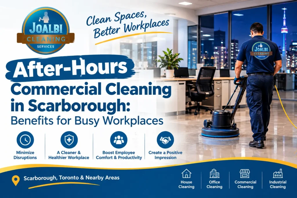 After-Hours Commercial Cleaning in Scarborough Benefits for Busy Workplaces