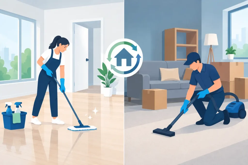 Move-In Versus Move-Out Cleaning Explained